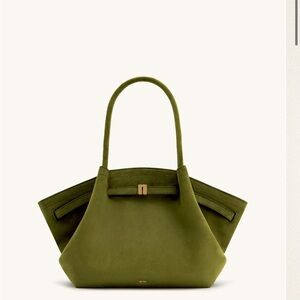 JW PEI - Hanna Medium Faux Suede Tote Bag - Dark Olive